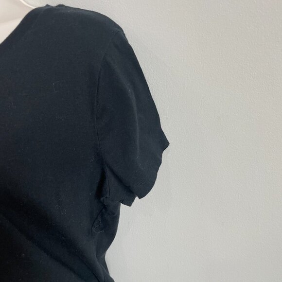 Mossimo Black Short Sleeve Crew Neck - Picture 4 of 5